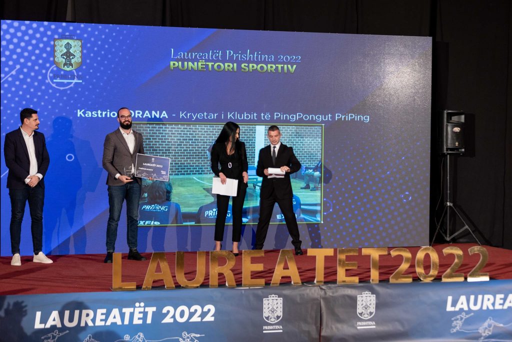 Kastriot Orana shpallet Punëtori Sportiv nga Komuna e Prishtinës