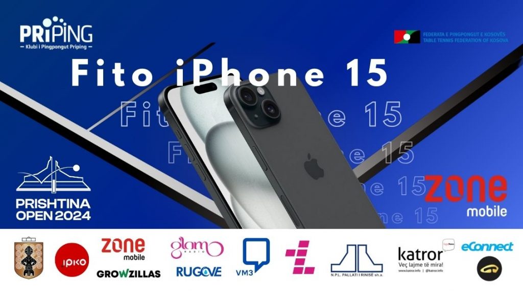 Fito iPhone 15 duke shikuar Prishtina Open 2024