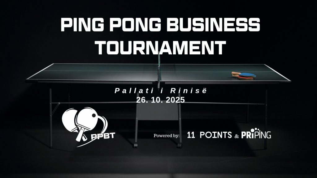 Edicioni i 6-të i Ping Pong Business Tournament mbahet më 26 tetor 2025